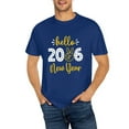 thumbnail image 1 of 2026 Happy New Year T-Shirt Dark Blue 2026 T-Shirt, Festive Party Tee For New Year Celebration, Casual Holiday Top For Women And Men L, 1 of 5