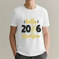 thumbnail image 1 of 2026 Happy New Year T-Shirt White 2026 T-Shirt, Festive Party Tee For New Year Celebration, Casual Holiday Top For Women And Men S, 1 of 5