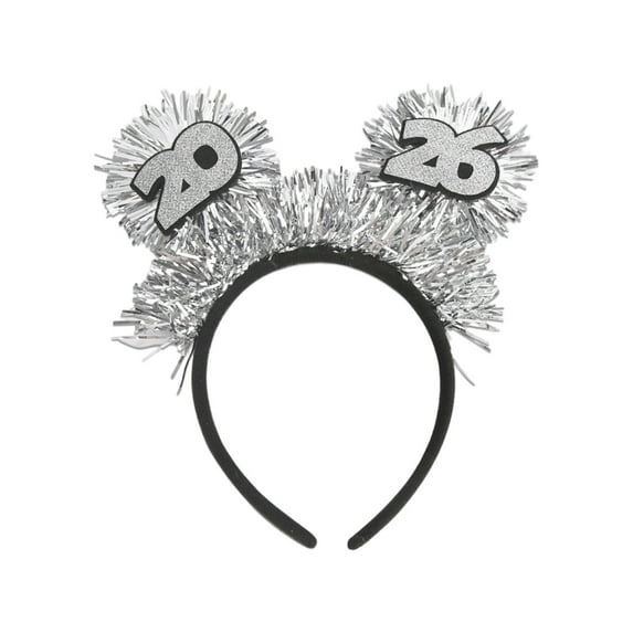 2026 Happy New Years Headbands, New Years Decorations, Glitter 2026 Eve Tiara & Headband for Women Girls, Photo Booth, Countdown Party, Party Supplies, 1 Pack