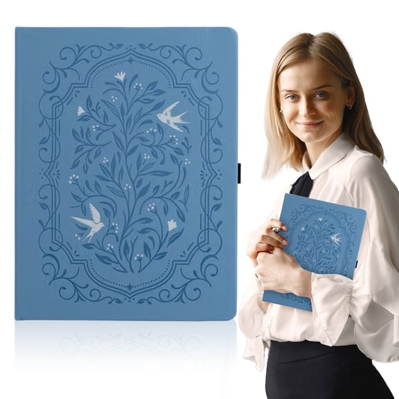 2026 Hardcover Dot Grid Notebook With Thick 160gsm Paper For Journaling Planning And Sketching - Blue