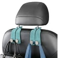 thumbnail image 1 of 2026 HeadrCar Seat Hooks 2 Pack, Leather Headrest Hooks for Car with Double-Hook Design, Durable Headrest Hook Bag Holder Purse Hanger, Organizer for Seat Back in SUV, Truck, Vehicle(N), 1 of 6