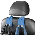 thumbnail image 1 of 2026 HeadrCar Seat Hooks 2 Pack, Leather Headrest Hooks for Car with Double-Hook Design, Durable Headrest Hook Bag Holder Purse Hanger, Organizer for Seat Back in SUV, Truck, Vehicle(O), 1 of 6