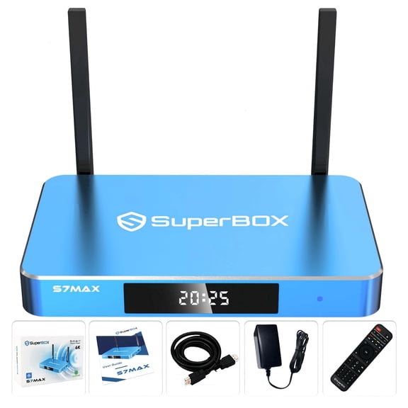 2026 High-Performance Superbox S7 Max Smart TV Box | 4GB RAM 64GB ROM | 6K Ultra HD Viewing | Time Shift | 7-day Time Shift | Lifetime Free Access