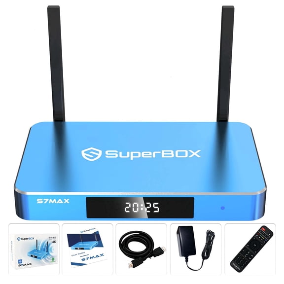 2026 High-Performance Superbox S7 Max Smart TV Box | 4GB RAM 64GB ROM | 6K Ultra HD Viewing | Time Shift | 7-day Time Shift | Lifetime Free Access