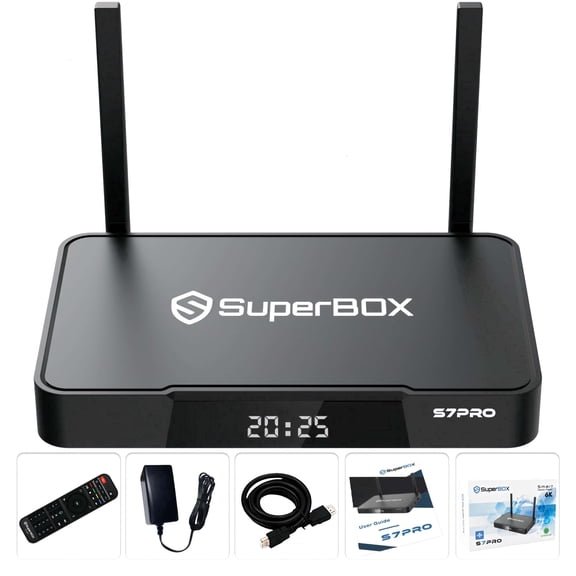 2026 High-Performance Superbox S7 Pro Smart TV Box | 4GB RAM 32GB ROM | 6K Ultra HD Viewing | Time Shift | 7-day Time Shift | Lifetime Free Access