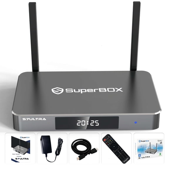 2026 High-Performance Superbox S7 Ultra Smart TV Box | 4GB RAM 128GB ROM | 6K Ultra HD Viewing | Time Shift | 7-day Time Shift | Lifetime Free Access