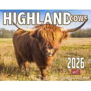 2026 Highland Cows Wall Calendar 16-Month X-Large Size 14x22, Scottish Cows Farm Calendar by The KING Company-Monster Calendars