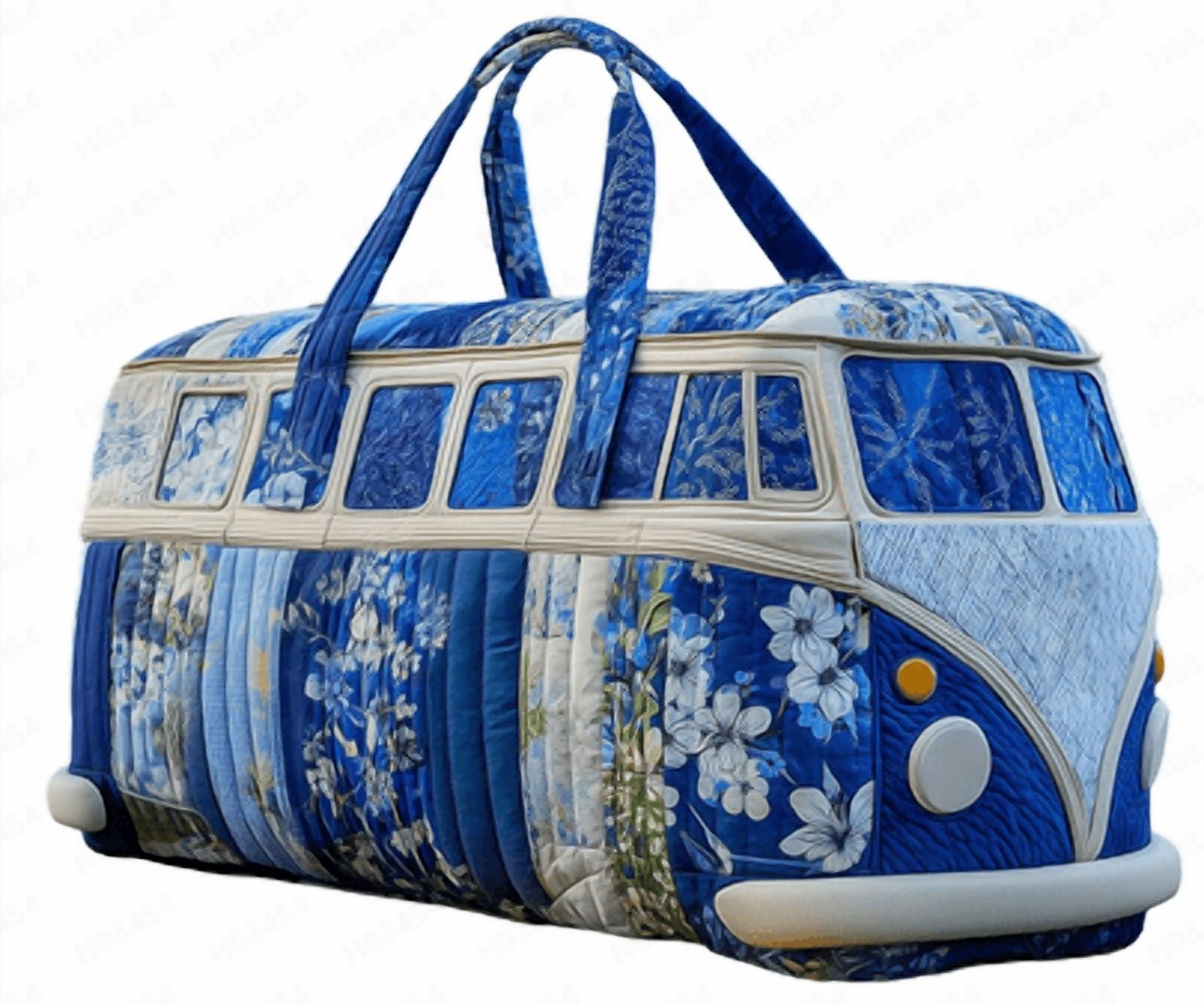 2026 Hippie Journey Quilted Duffel Bag Hippie Van Travel Duffel Bag Vintage Floral Weekender Overnight Bags Women Gym Bags