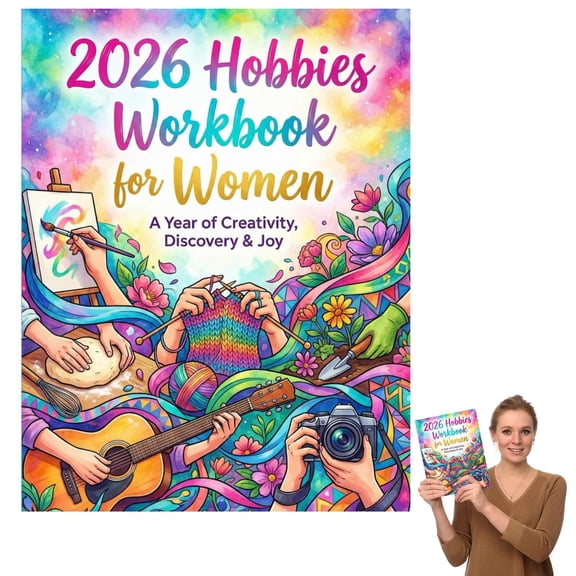 2026 Hobby WorkbookforWomen: A Creative To Exploring New Passions Setting Tracking All Year Long, 2026 Hobby Tracker Journal, Women's Passion Planner, Annual Creative Hobby Log