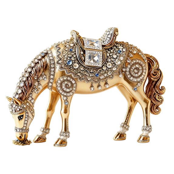 2026 Horse Acrylic Hanging Decor Rhinestones Horse Ornament Rearview Mirror Decoration