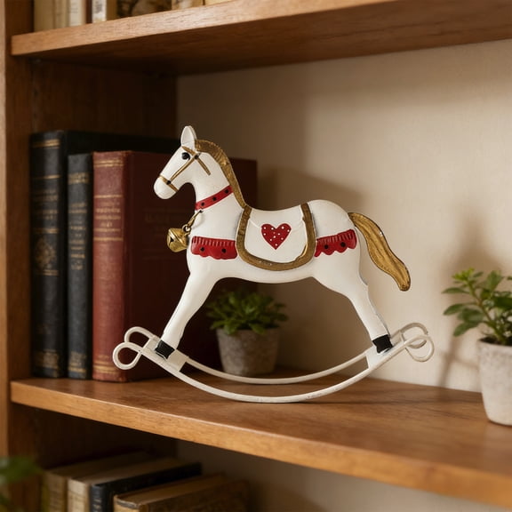 2026 Horse Decorative Hanging Ornament Christmas Decoration Home Christmas Rocking Horse Figurine For Home Decor