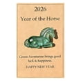 thumbnail image 1 of 2026 Horses Pocket Hug Gift Hug Cards Keepsake Exchange Relationship Cards for Colleagues Family Distance Social Celebration of Life（Green）, 1 of 7