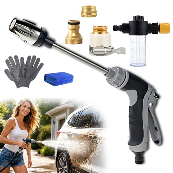 2026 Hosehawk Pressure Washer, Hose Hawk Pro Electric Pressure Washer with Foam Pot, 360° Rotating Multi-Function High-Pressure Nozzle for Three Spray Modes,for Cleaning Yard Car Driveways