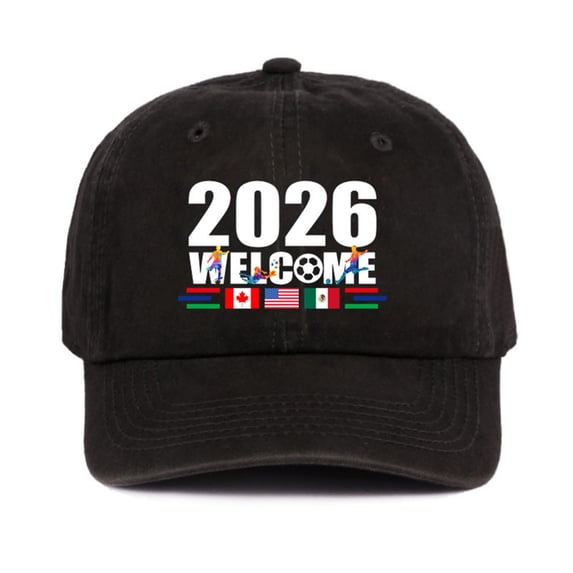 2026 Host Soccer Cap USA CAN MEX, Soft Breathable Supporters Hat for Football Fans, Perfect for Stadium, Tailgating, and Everyday Wear