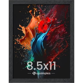 2026 Hot Sale Single Pack Black 8.5x11 Gallery Photo Frame, Engineered Wood Hanging Picture Frame for Diploma Document Display