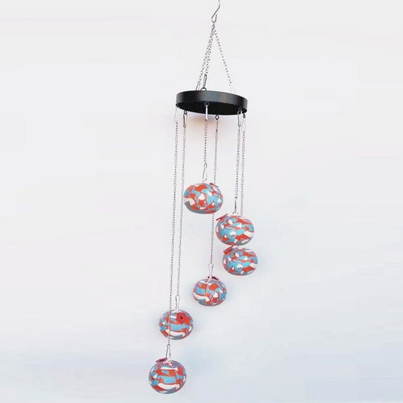 2026 Hummingbird Feeder Wind Chimes for Garden, Patio, Yard Decoration | Colorful Outdoor Bird Feeder with Multiple Feeding Spots | Includes 1 Wind Chime Feeder