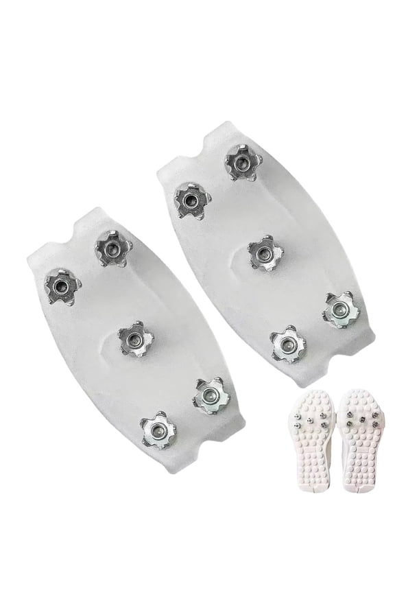 2026 Ice Grips, Transparent Non-Slip Shoe Claws, Non-Slip Traction Spikes, for Winter Hiking, Women, Men, Beginners, Fishing, Roofing, Hiking, Climbing, Golf