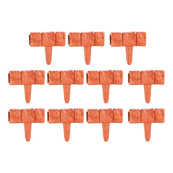 2026 Imitation Stone Garden Fence, Flexible Bendable Landscape Edging Border Interlocking Panel for Straight Curved Corner Garden Lawn Path Edge Layout,10 PC One Size