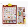 thumbnail image 1 of 2026 Interactive Talking Poster - Bilingual English & Spanish ABC Wall Chart for Toddlers, Kids Educational Learning Toy with Sound & Songs,blue, 1 of 5