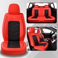 thumbnail image 1 of 2026 for JEEP COMPASS Car Seat Cover, Red Car Seat Covers, Waterproof Leather 5 Piece Full Set Easy to Clean and Install Suitable for All Seasons, Airbag-Compatible, 1 of 9