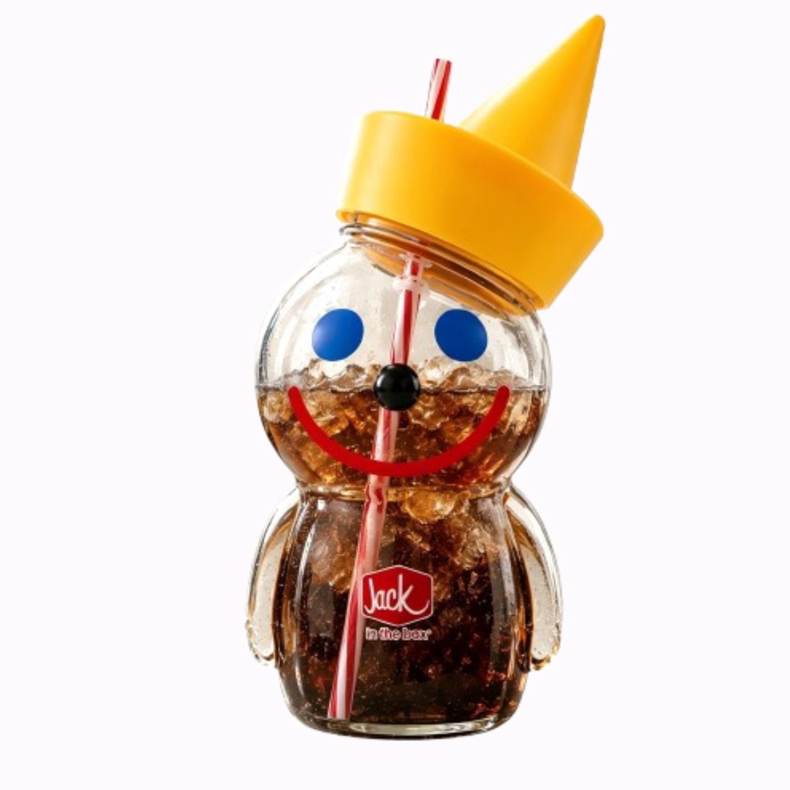 2026 Jack in the Box Limited Edition Sipper Glass Cup with Straw