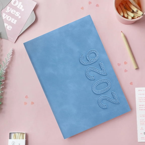 2026 Journal with Individual Feature - A5 Size Monthly Pages Organizer, Study Accessory, Stylish Piece for Students Teachers Work Business, Blue