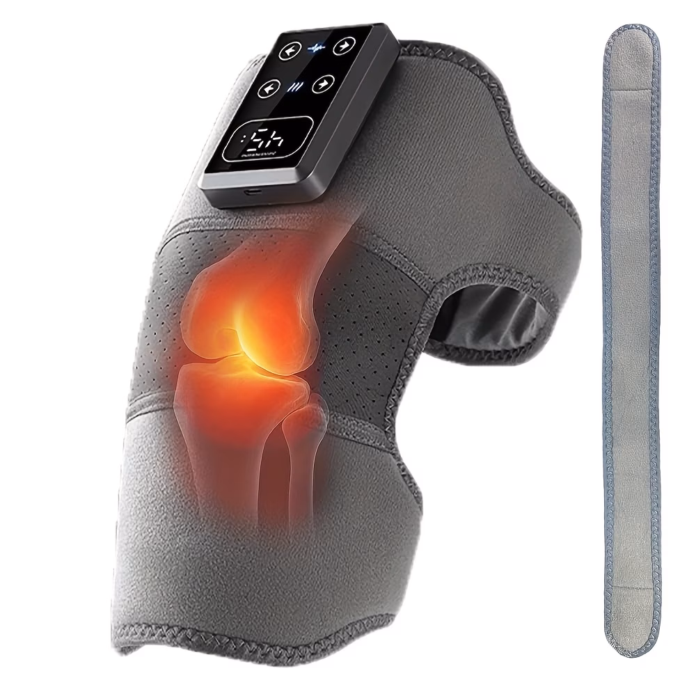 2026 Knee Brace 5 Temp Control 3 Vibration Levels LCD Magnified Display Long Battery Life Ultra-Long Digital Readout