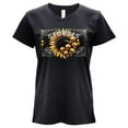 thumbnail image 1 of 2026 Ladies Sturgis Motorcycle Rally Cosmic Flowers Black Short Sleeve V-Neck T-Shirt - SPL1937 XX-Large, 1 of 6