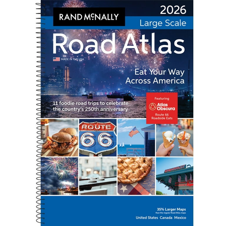 2026 Rand McNally Large Scale Road Atlas, (Paperback) - Walmart.com