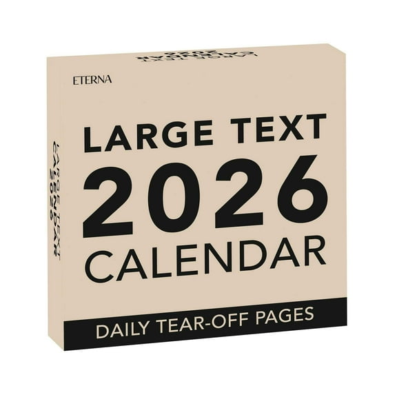 2026 Large Text Calendar