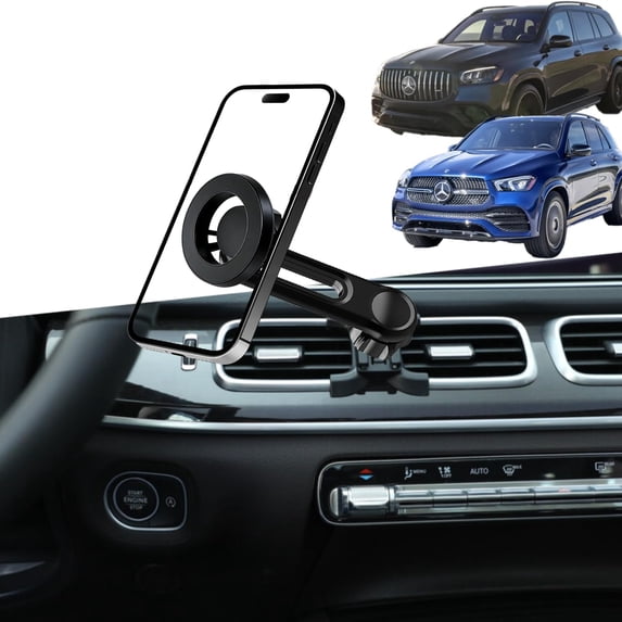 2026 Latest Extension arm for Mercedes Benz gle Magnetic Phone Mount Adjustable & Custom Fit 360° Rotation One-Hand Operation gle/gls Phone Holder 2020-2026 gle/gls Accessories