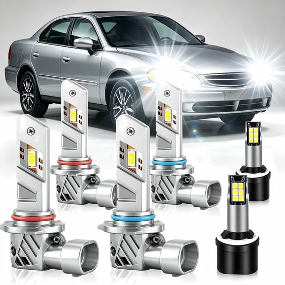 2026 Latest LED Headlight Bulbs Fits for Saturn LS1 2000,9005 High Beam 9006 Low Beam 880 Fog Light,Super Bright Replacement for Cars,Trucks, Motorcycles,Plug and Play