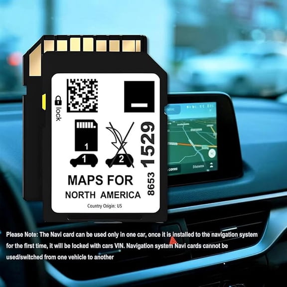 2026 Latest Navigation Memory SD Card Map Update,Upgraded 8653 1529 Compatible with GM Chevrolet, Cadillac, Buick Maps for USA,Canada,Mexico -10 Year Warranty