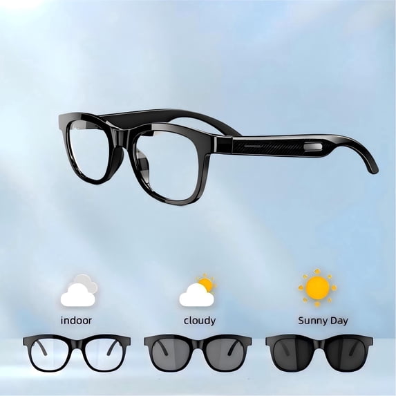 2026 Latest Smart Audio Glasses with Bluetooth, Open-Ear Speakers, Music & Hands-Free Calls,Built in FM Radio , Lightweight Wearable Tech Glasses for Men & Women