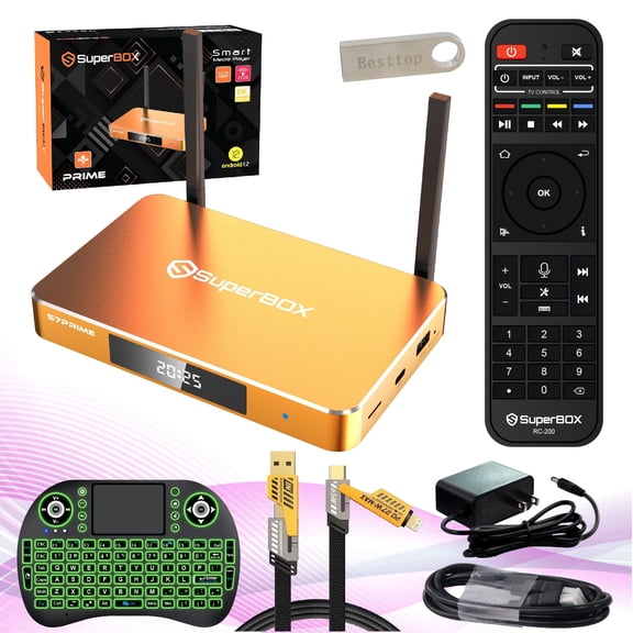 2026 Latest Superbox S7 Prime Fully Loaded,Superbox S7prime with Voice Remote,7-day Time Shift & Parental Control