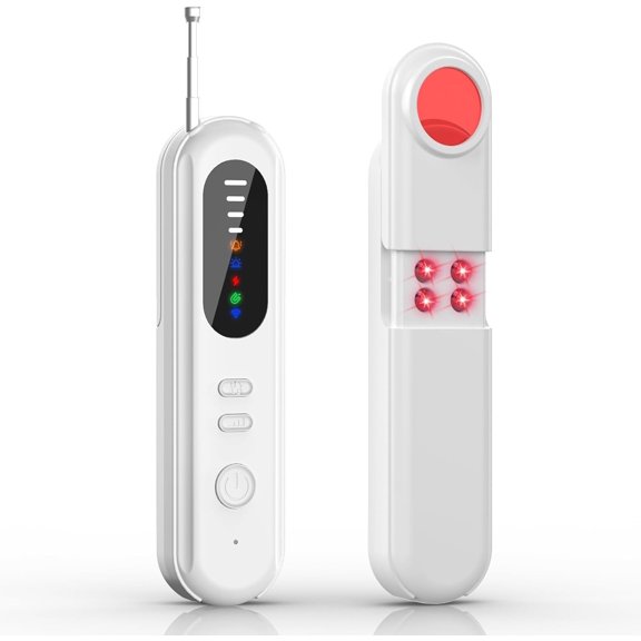 2026 Latest Upgraded Hidden Camera Detectors, Detector Spy Finder, Bug and Detector, GPS Tracker for Car, Home, Hotel, Travel, 5 Modes 6 Levels Sensitivity (White)