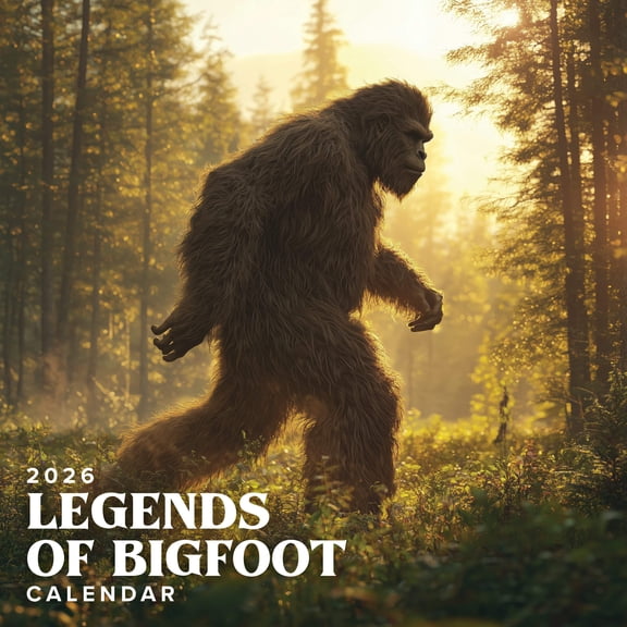 Off The Grid Calendars, Legends of Bigfoot 2026 Wall Calendar