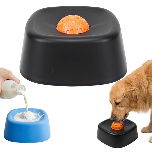 2026 Lick and roll bowl, Slow Feed Liquid Bowl, Dog Licking Mat Alternative, Rolling Feeder for Wet Food and Liquid Treats