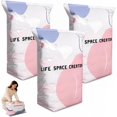thumbnail image 1 of 2026 Life Space Creator Storage Bags 80% Compression Extra Large Capacity 3D Roll up Vacuum Bags No Pump Needed Seal Bags for Comforters Clothes Blankets Jumbo Bedding Packing Cubes Travel (B*3), 1 of 7