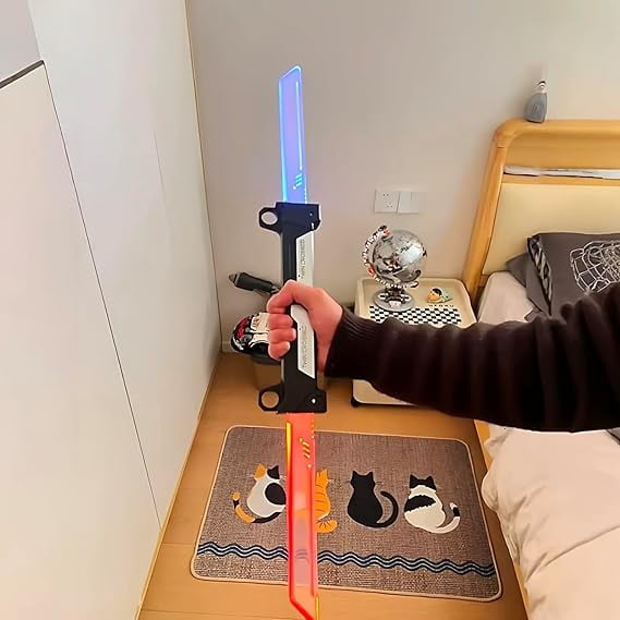 2026 Lightsaber Toy, Interlocking, Light-Up Double-Edged Red Lightsaber with Colorful Lights, Cool and Trendy Cosplay Gift