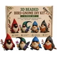 thumbnail image 1 of 2026 Limited Edition 3D Beaded Gnome DIY Kit, 4 Gnome Designs 3D Beaded DIY Kit for Beginner (Bird GNOME), 1 of 9