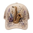 thumbnail image 1 of 2026 Limited Edition 3D Musical Instrument Embroidered Cap, Adjustable Cotton Baseball Cap Hat, 1 of 3