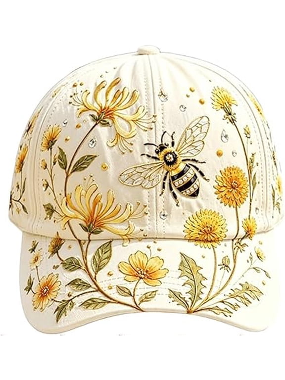 2026 Limited Edition Botanical Baseball Cap,Adjustable Cotton Hummingbird Flowers Baseball Hat for Nature Lovers