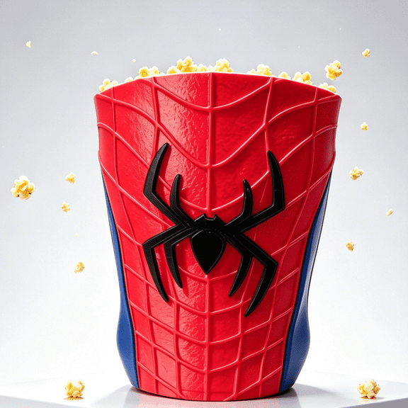 2026 Limited Edition Hero Popcorn Buckets, 6.7 Inch Portable Snack Storage Tub, Exclusive Collectibles Merchandise Hero Popcorn Buckets, Best Hero Themed Gift For Movie Fans and Film Enthusiasts