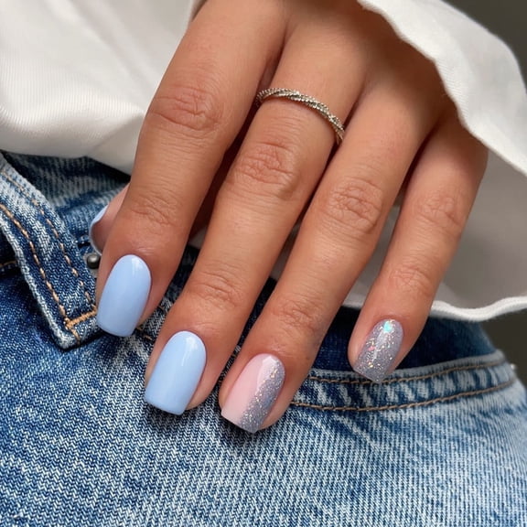 2026 Long Nail Art Finished Product with Sparkling Rhinestones for Women
