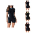 thumbnail image 1 of 2026 Long Sleeve Swimsuit for Women Zipper Front Sunscreen Rash Guard Performance Surfing Bathing Suit Sun Protection Swimwear, 1 of 5