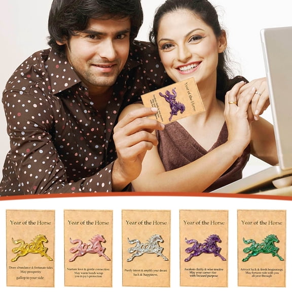 2026 Lucky Crystal Horse Figurine - Aventurine Horse Statue for Home Office Desk Decor, Symbol of Strength & New Beginnings, Perfect Holiday Gift