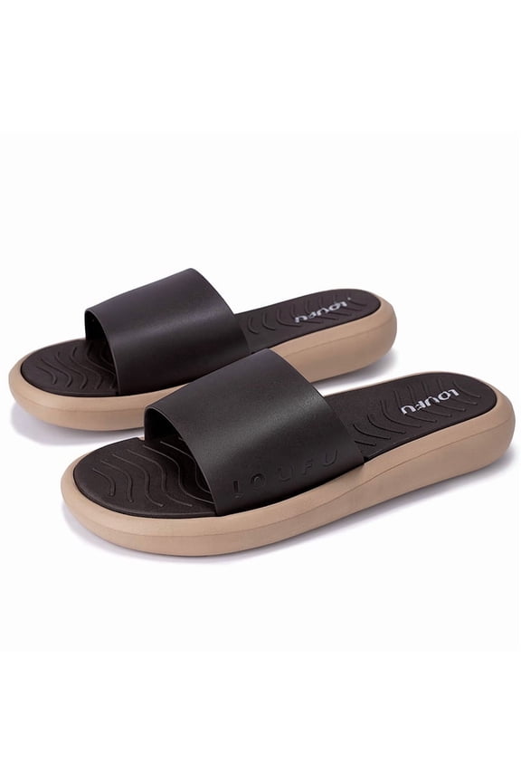 2026 Luo Fu New Summer Indoor Home Men'S Outdoor Thick Sole Soft Non-Slip Comfortable Bathroom Odorless Sandals