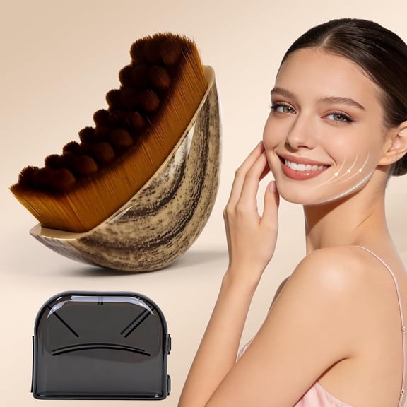 2026 Lymphatic Contour Brush, Manual Lymphatic Drainage , Makeup Brushes with Durable Soft Bristles, Facial Cleansing Brush for Sculpting L