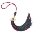 thumbnail image 1 of Tassel Depot Maroon/Dark Green Graduation Tassel 2026 - Every School Color Available - Made in USA, 1 of 4
